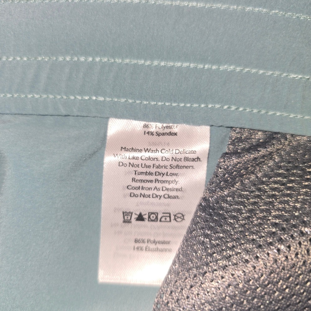 Eddie Bauer Departure Shorts XXL Women Light Blue UPF 50+ Drawstring Hiking - Picture 11 of 11